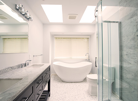 Remodeled bathroom in seattle